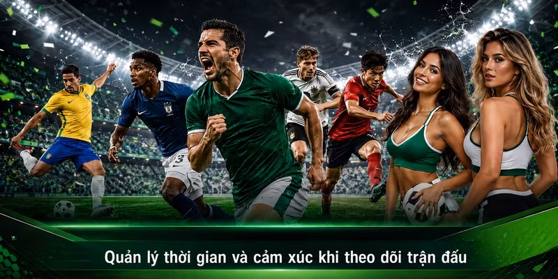 Quản lý thời gian và cảm xúc khi theo dõi trận đấu