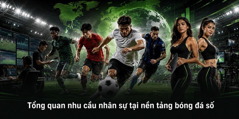 Tổng quan nhu cầu nhân sự tại nền tảng bóng đá số