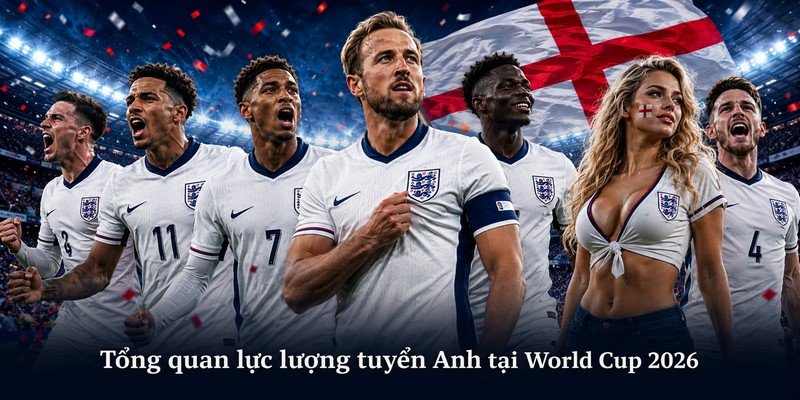 Tổng quan lực lượng tuyển Anh tại World Cup 2026