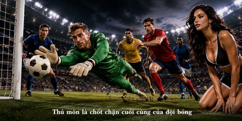 Thủ môn là chốt chặn cuối cùng của đội bóng