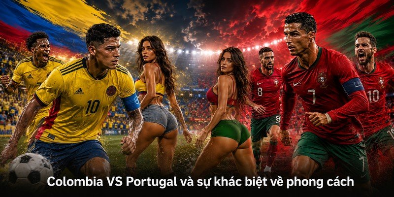 Colombia VS Portugal và sự khác biệt về phong cách