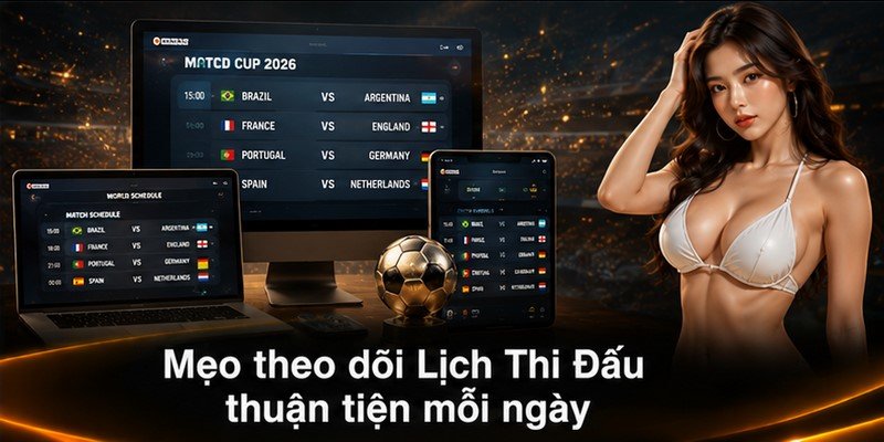 Mẹo theo dõi Lịch Thi Đấu thuận tiện mỗi ngày