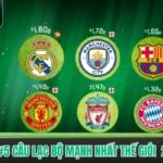 Top #5 Câu Lạc Bộ Mạnh Nhất Thế Giới (XoilacTV Cập nhật)