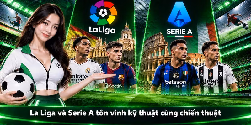 La Liga và Serie A tôn vinh kỹ thuật cùng chiến thuật