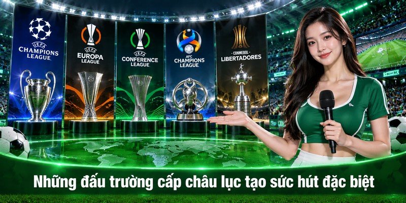 Những đấu trường cấp châu lục tạo sức hút đặc biệt
