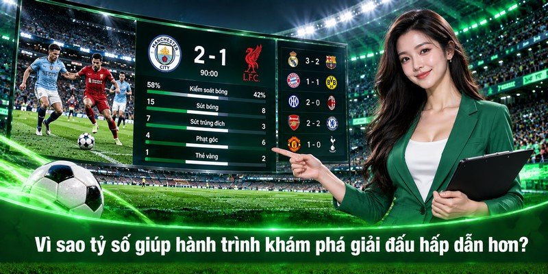 Vì sao tỷ số giúp hành trình khám phá giải đấu hấp dẫn hơn?
